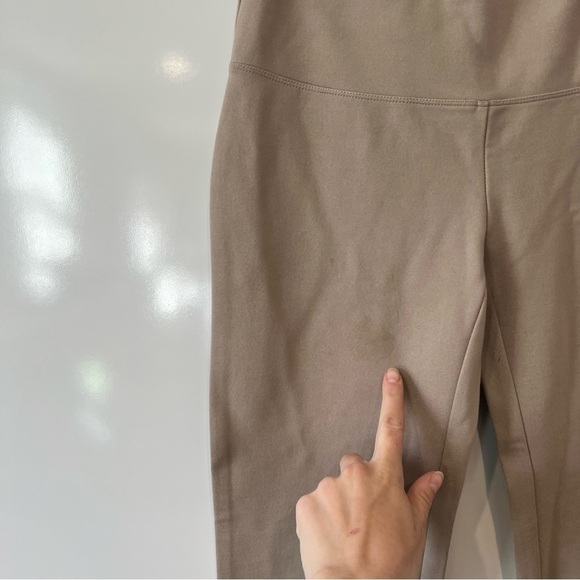 Soft Surroundings Slimming Bootcut Ponte Wide Waist Pull On Trouser Tan - Picture 4 of 10